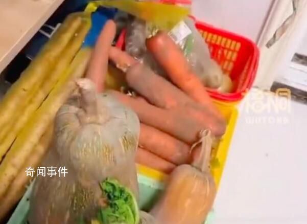 女子怕被感染20多天沒出門 準備了2個月的蔬菜水果
