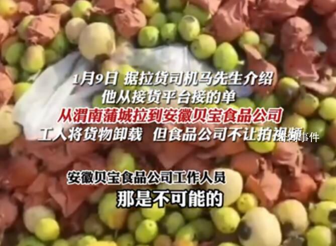拉貨司機(jī)曝光食品廠用爛梨做罐頭 廠家回應(yīng)稱不會用壞果做罐頭