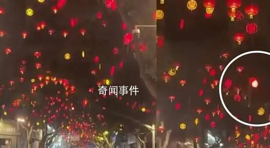 街頭掛滿燈籠司機差點沒認出紅綠燈 險些扣6分罰款200元