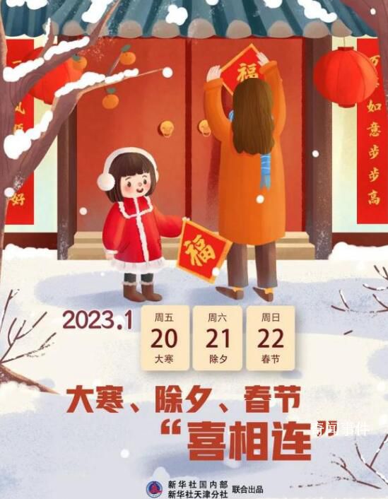 大寒除夕春節相連 本世紀僅有五次
