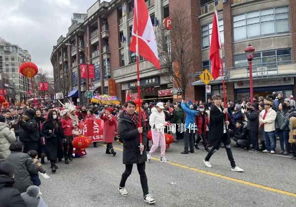 加拿大總理到唐人街拜年 場面壯觀