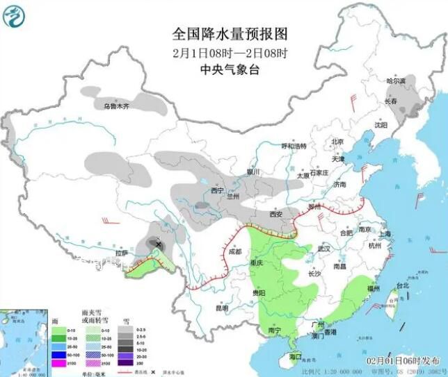 冷空氣將影響我國大部地區 南方有持續性陰雨天氣