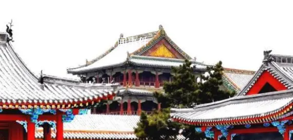 沈陽(yáng)故宮春雪 殿頂一片潔白為人們平添幾分欣喜