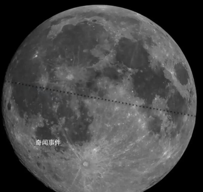被中國空間站凌月軌跡震撼到了 空間站凌月時長僅0.54秒