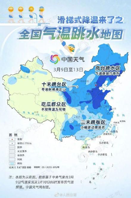 多地將遭遇滑梯式降溫 局部降溫超過20℃