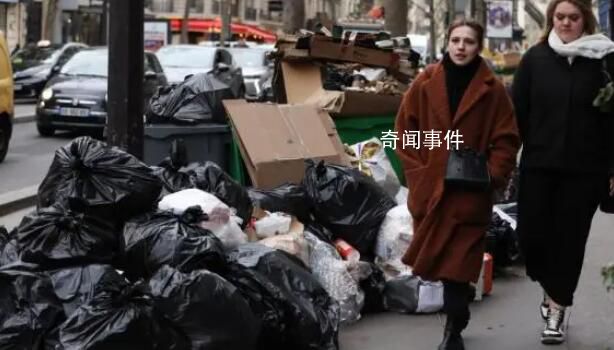 環衛工人持續罷工 巴黎遭垃圾圍城