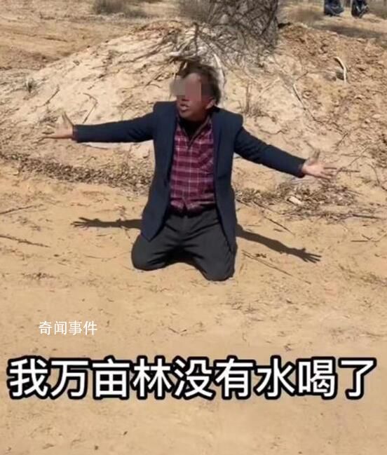 萬畝樹木被煤礦斷水 林場主跪地求水