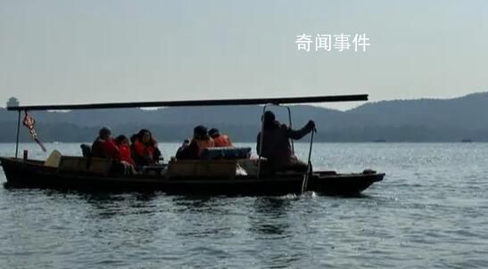 西湖3名劃船工被取消從業資格 西湖手劃船違規營運