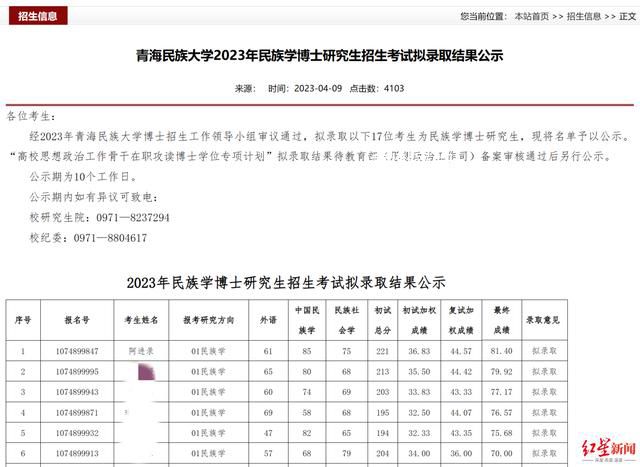 高校回應副書記擬錄取為本校博士 他只是一名考生通過了資格審查