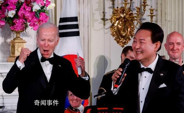 尹錫悅在白宮晚宴獻唱《美國派》引得場下一片歡呼