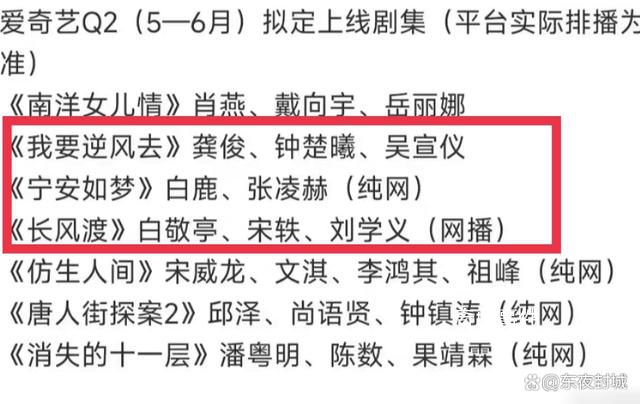 網曝愛奇藝5月6月待播劇名單 愛奇藝有什么新劇要播嗎