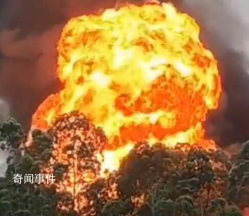 廣東一工廠大火炸出蘑菇云 火勢兇猛黑煙滾滾