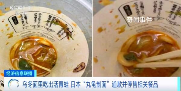 烏冬面里吃出活青蛙 日連鎖店道歉