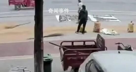 農民馬路曬糧被灑水車噴水打濕 回應：道路禁止曬糧