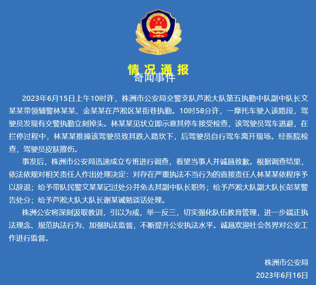 男子被輔警推下斜坡 多人被處理