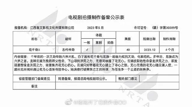 花千骨2預(yù)計(jì)12月開拍 制作周期4個(gè)月