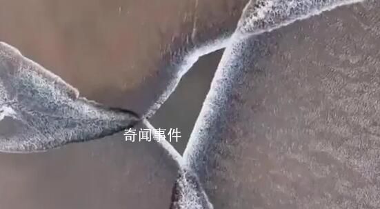 錢塘江出現罕見三叉潮 這是大自然的鬼斧神工