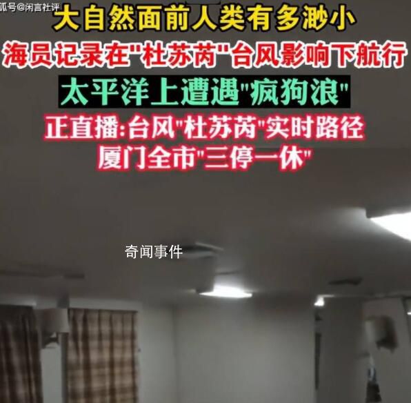 海員記錄在杜蘇芮影響下航行遭遇 讓我們感受到大自然的無窮力量