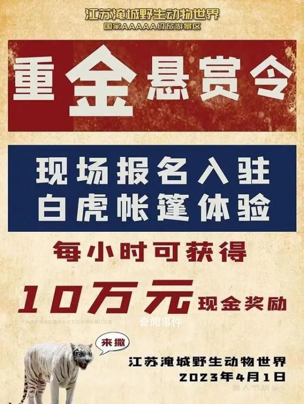 重金懸賞與虎同住的動物園被罰 被常州市武進區(qū)市場監(jiān)督管理局罰款25萬元