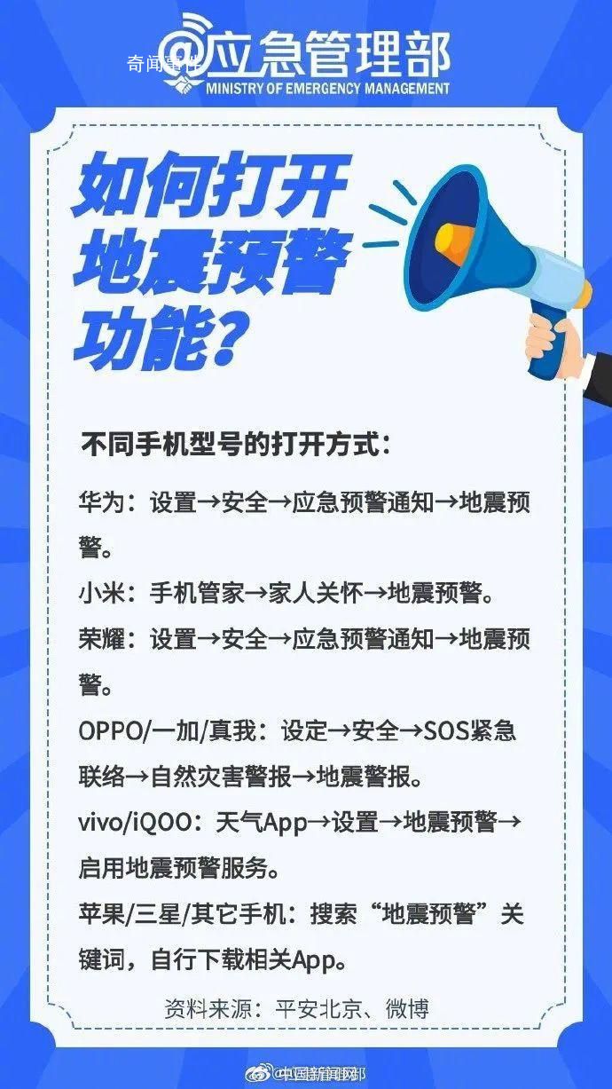 “我的手機睡得比我還死” 手機上怎么設置地震預警