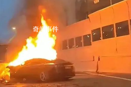 特斯拉撞上高架石墩起火 目擊者發聲