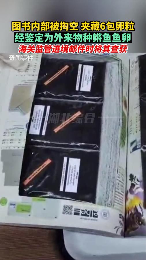 圖書被掏空內(nèi)藏鳉魚魚卵 均屬全國首次查獲的外來物種