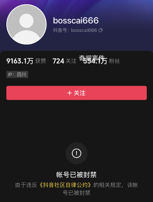 網(wǎng)紅車評人“蔡老板”被封號