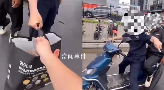 深圳保安奪走商販盒飯甩在地上 網友炸鍋：保安變警察了嗎