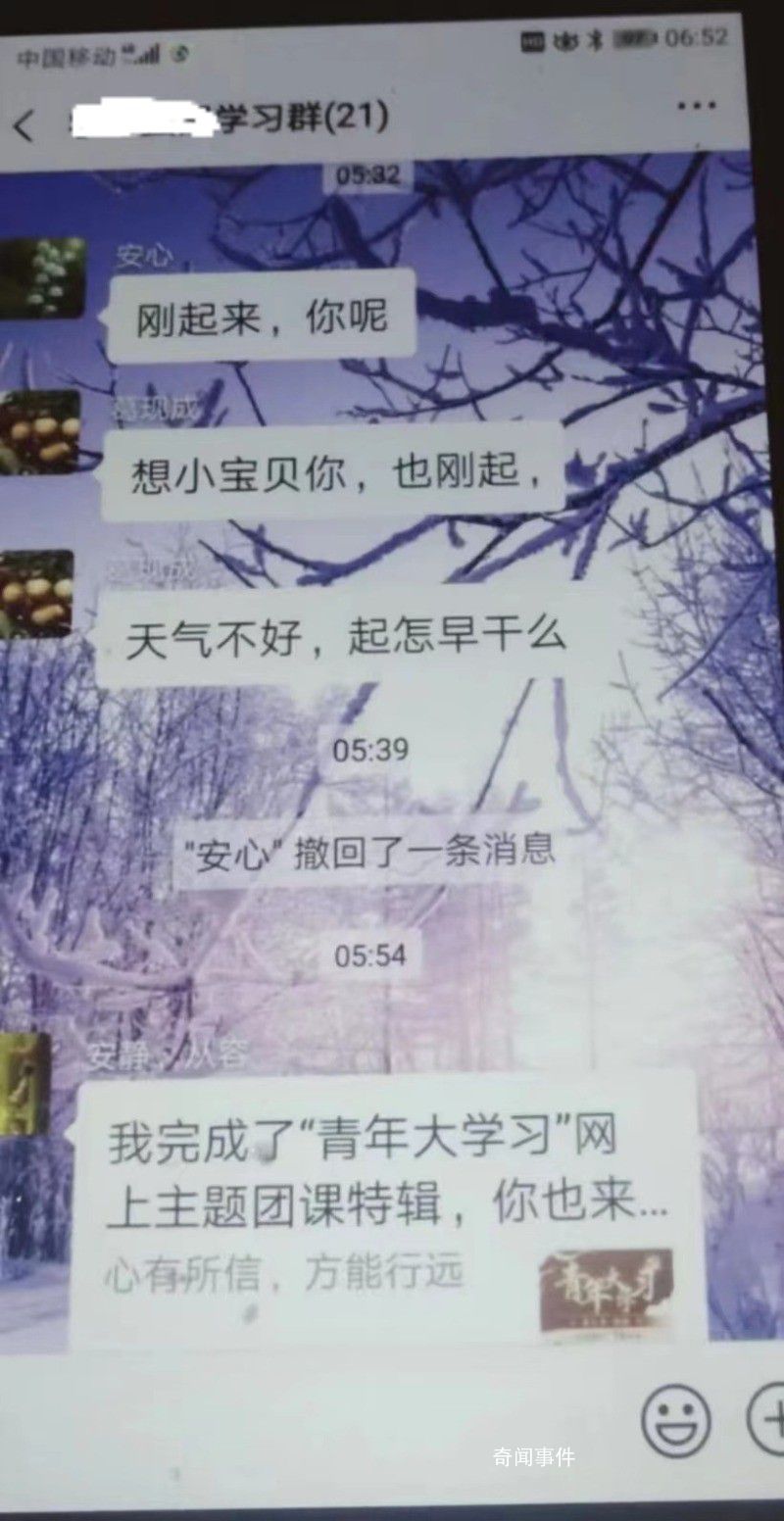 村書記在工作群喊“寶貝”被停職