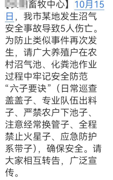 湖北發(fā)生沼氣安全事故致5死 目前尚在一線處理善后工作