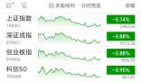 滬指跌0.74%失守3000點(diǎn) 創(chuàng)業(yè)板指累跌4.99%