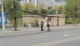 兩兒子用背簍背暈車母親去醫院 這位老母親坐的才是最豪華的車