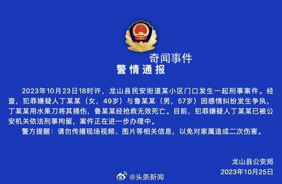 女徒弟當街殺害男師父自首 警方回應