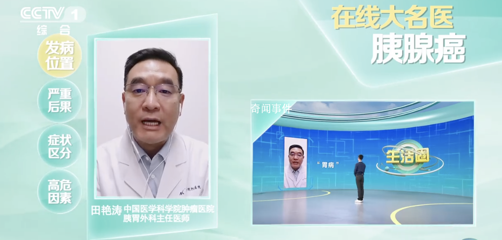 胰腺癌一旦發現往往是中晚期 嚴重危及患者生命