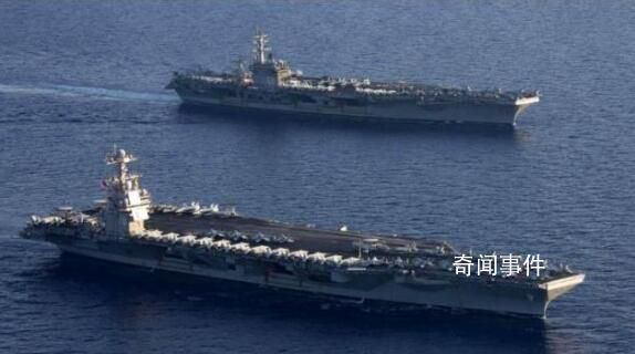 美軍在東地中海舉行雙航母演習