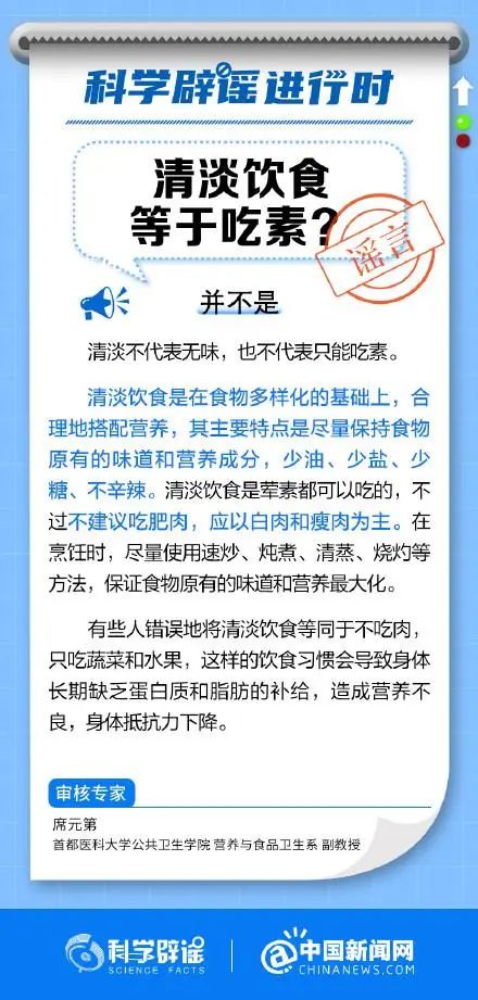 清淡飲食等于吃素?清淡不代表無(wú)味