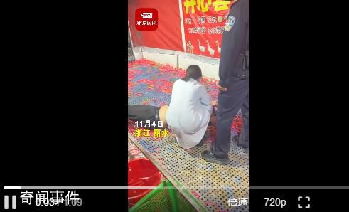 顧客套中3只大鵝 老板耍賴裝暈倒