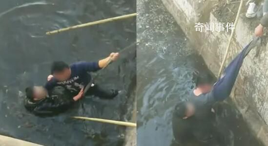 男子跳河拒救援 上岸后被路人扇巴掌