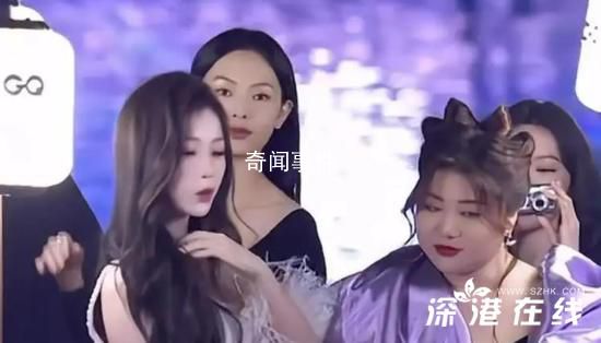 楊天真把易夢玲全擋住了 易夢玲肉眼可見的尷尬