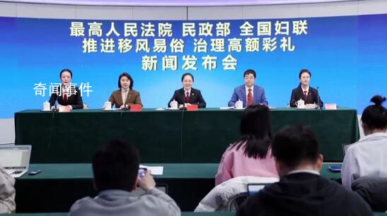 最高法呼吁取消高額彩禮 禁止以彩禮為名借婚姻索取財