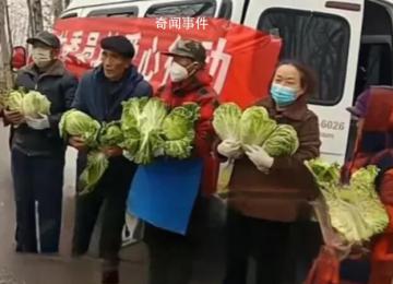 河南一地疑讓老人寒風中捧白菜擺拍