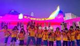 漠河文旅燃放煙花迎接小砂糖橘們