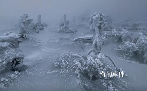 男子獨自上山看雪發現“冰封秘境”