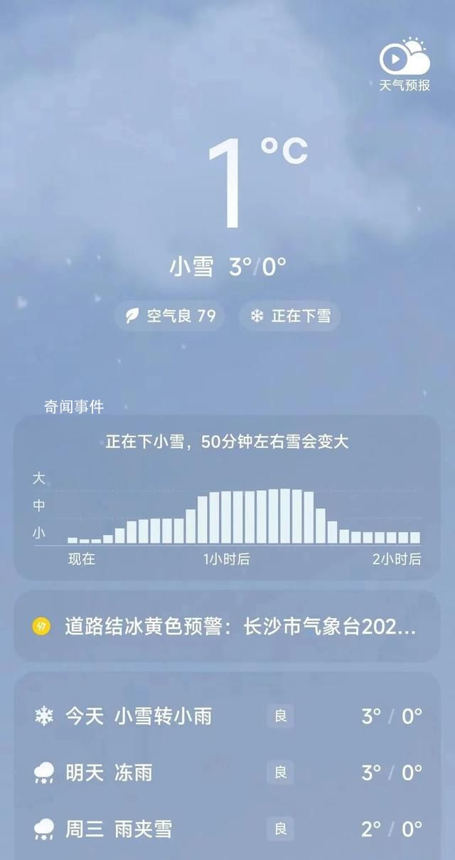 直擊暴雪中的長沙 長沙一夜成雪國全城被厚雪覆蓋